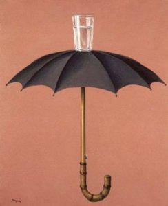 Magritte exhibition painting Vacances de Hegel